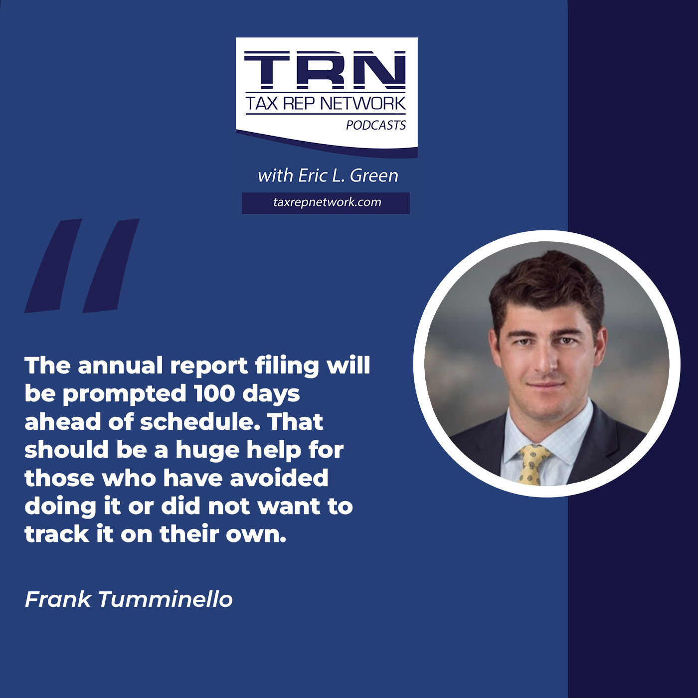 Tax Rep Network - Eric Green | Paul Hamann And Frank Tumminello | Compliance